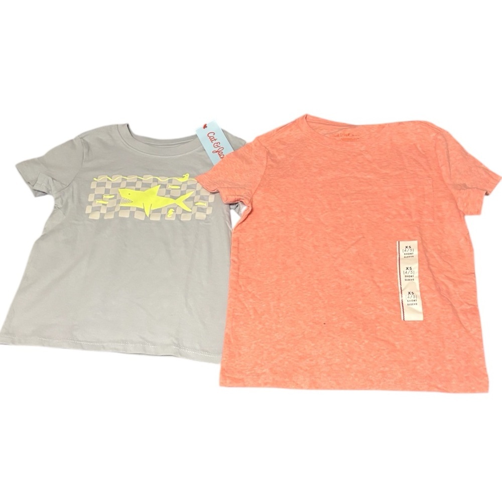 Cat & Jack Boys Toddler T-shirt bundle 4/5T
